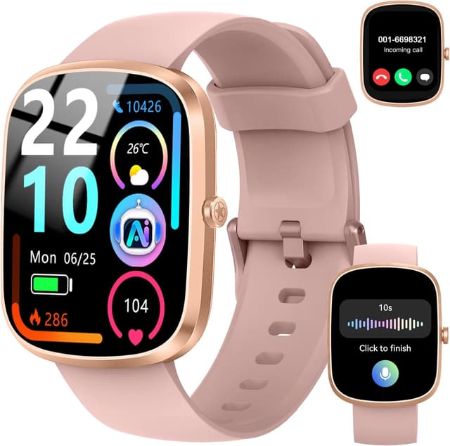 Detalle de IA Montre connectée pour Femme/Homme avec ChatGPT, écran 1,91" et appels Bluetooth (IP68) – FitCloudPro