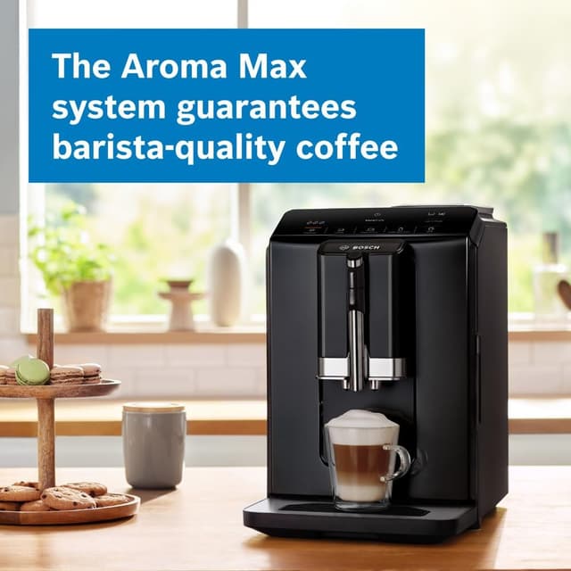 Detalle 2 de Bosch Serie 2 TIG20119 VeroCafe bean-to-cup coffee machine with in-cup milk frother, Easy Select panel