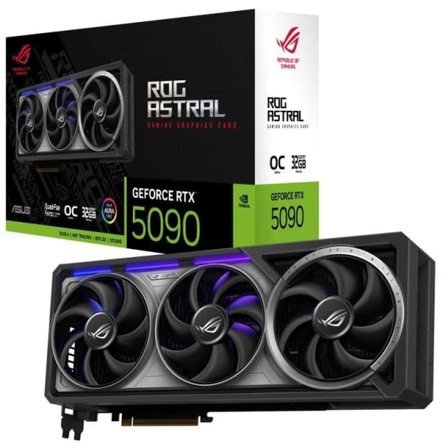 Detalle de ASUS ROG Astral GeForce RTX 5090 OC 32GB GDDR7 Reflex 2 RTX AI DLSS4