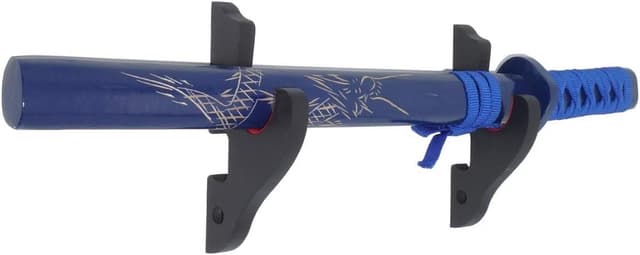 Detalle 1 de Velvet Padded Sword Hook Wall Mount Hanger (2-pack) for Katana, Wakizashi & Tanto