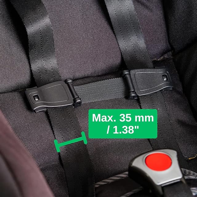 Thumbnail 4 de Protection de boucle pour siège d’enfant, 2 pièces, 15 cm ⚙