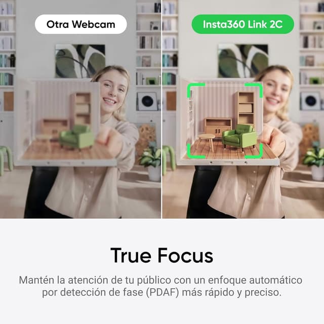 Thumbnail 5 de Insta360 Link 2C Webcam 4K 🌨️ Control por Gestos, HDR, IA