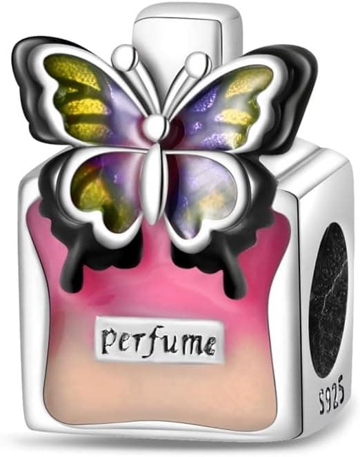 Detalle de TINSLO Charm Anhänger Damen aus 925 Sterling Silber mit Zirkonia – kompatibel mit europäischen Armbändern (Pandora/ähnliche Systeme)