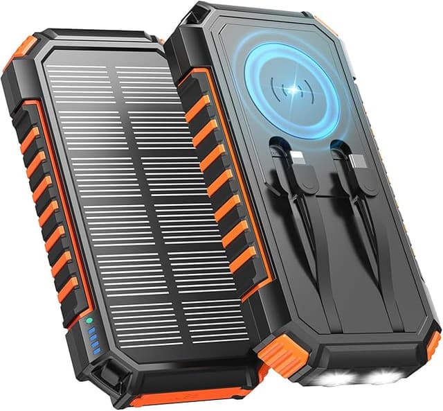 Imagen de ADDTOP Power Bank Solar 27000mAh ☀️ Cargador Rápido Inalámbrico en OfertitasTOP