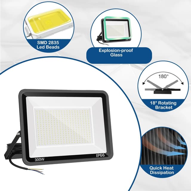 Detalle 2 de Niserelesa Focos LED Exterior 300W