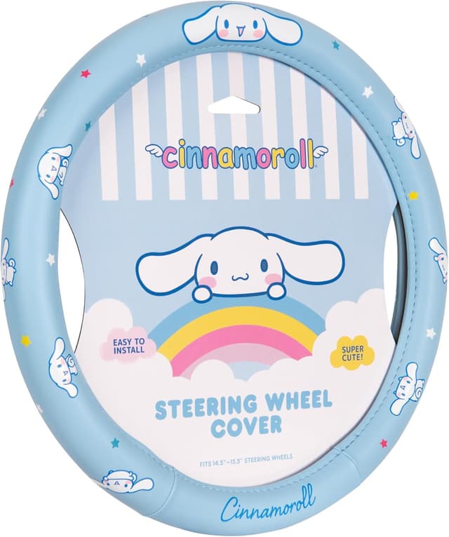 Detalle de Sanrio Hello Kitty and Friends Cinnamoroll Blue Car Steering Wheel Cover (Universal Fit)