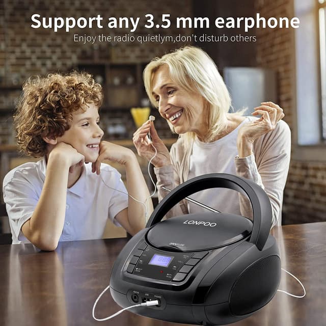 Thumbnail 4 de LONPOO LP-D03B Lettore CD Portatile