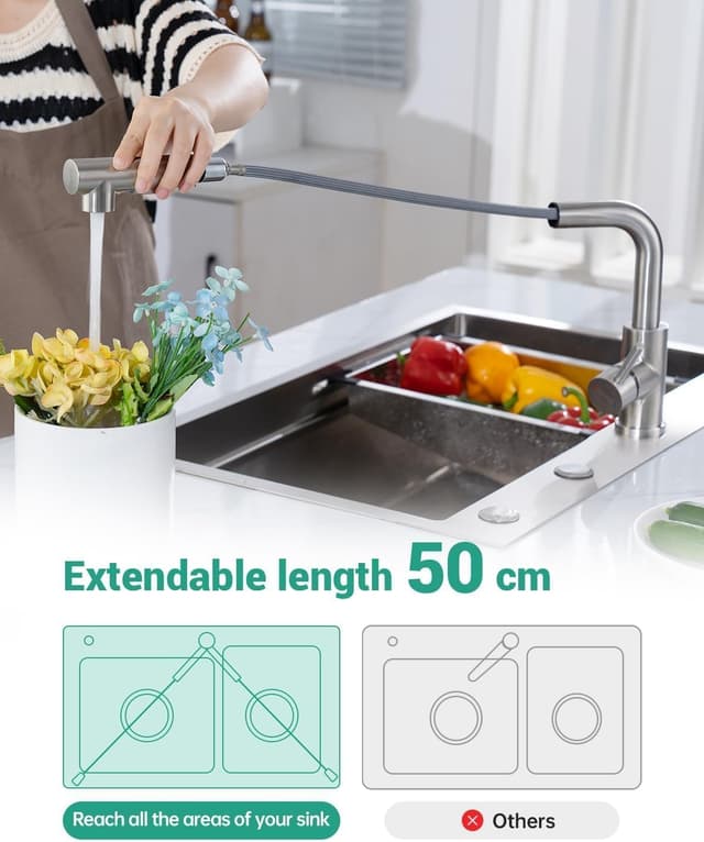 Thumbnail 3 de DAYONE Küchenarmatur SUS304 Ausziehbare Brause