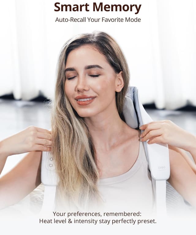 Thumbnail 6 de Schnurloses Shiatsu Nacken- und Rückenmassagegerät 2500 mAh 💆