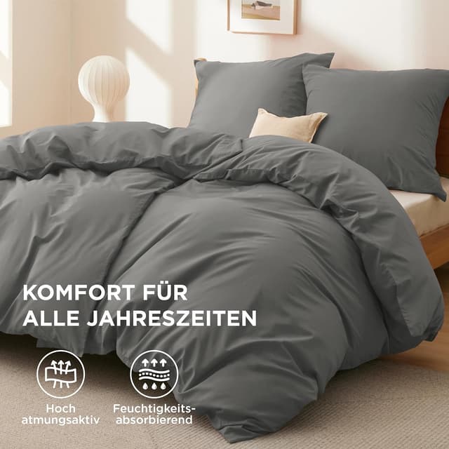 Thumbnail 4 de BEDSURE Bettwäsche 135x200 Baumwolle 4-teilig