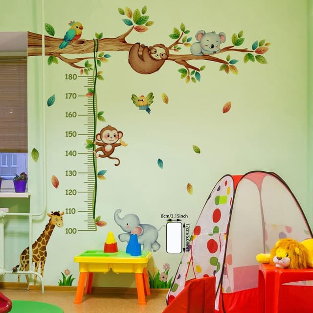 Detalle 2 de FUFUQUARE Kids Height Chart wall stickers 1.5m 🖼