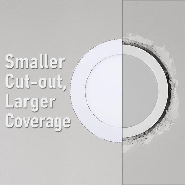 Thumbnail 6 de TORCHSTAR Basic Series 12-Pack 6-Inch Ultra-Thin LED Recessed Lights (CRI90, 5000K, IC-Rated)