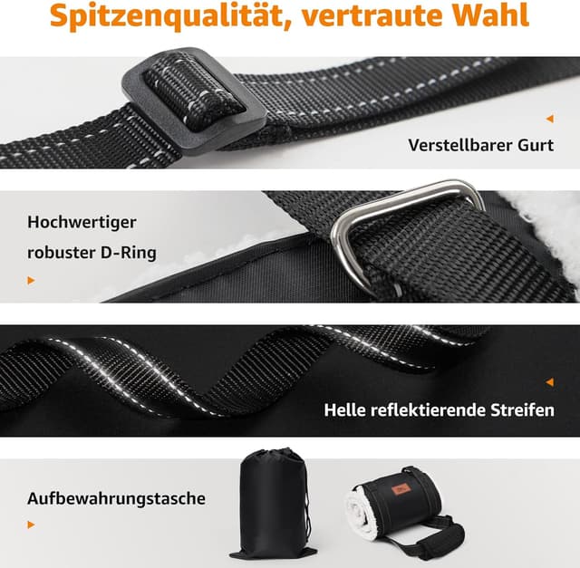 Detalle 2 de PICK FOR LIFE Hundegeschirr als Tragehilfe – einstellbarer Rücken- & Lift-Support für kleine bis große Hunde