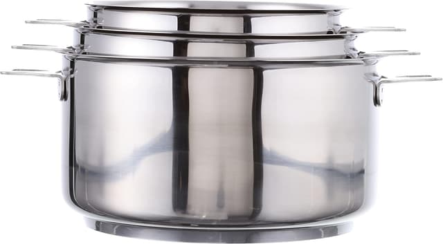 Thumbnail 2 de De Buyer TWISTY Juego 3 Cazos Inox 16/18/20 cm 🍲