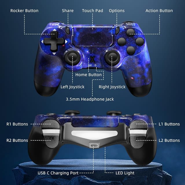 Thumbnail 4 de Glitfix Wireless Controller PS4