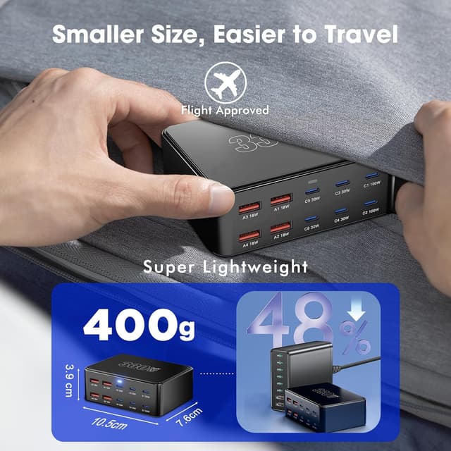 Thumbnail 5 de 330W 10-Port USB Charging Station PD 100W fast charger 🔌