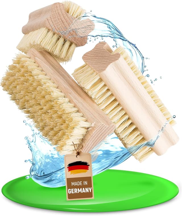 Detalle de FEINHOLZ Handbürste Holz Nagelbürste 3er-Set