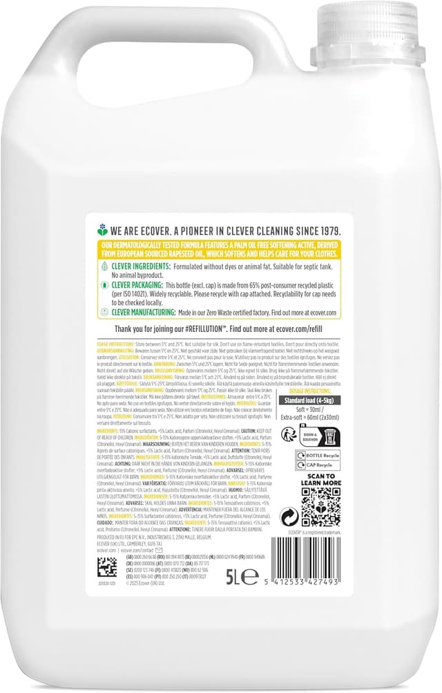 Thumbnail 1 de Ecover Adoucissant 5 L