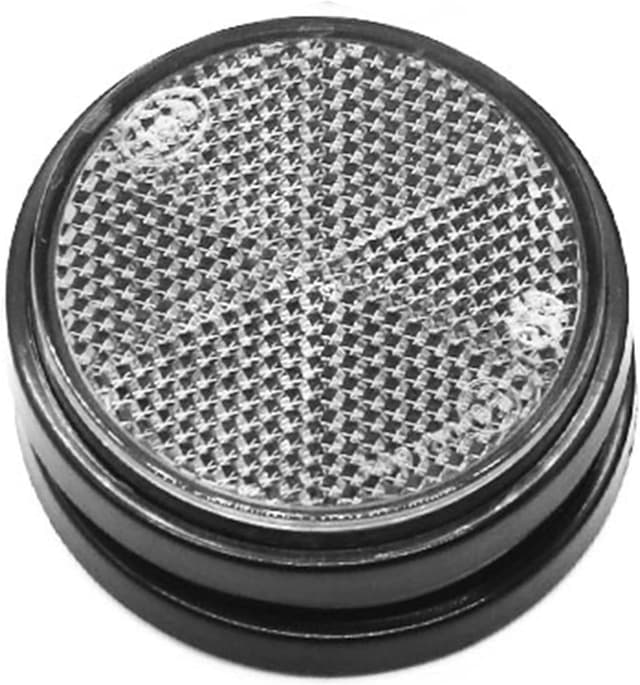 Detalle 2 de ETUKER 2er Pack runde Reflektoren für Anhänger und Torpfosten (selbstklebend)