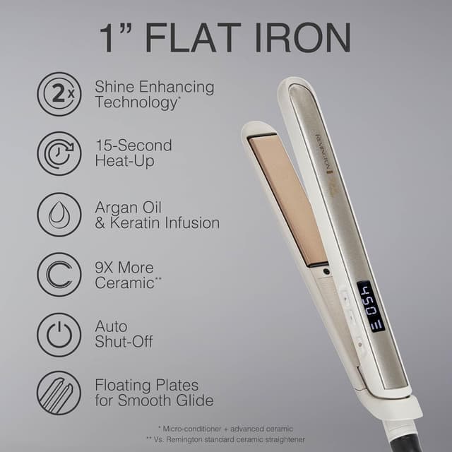 Detalle 2 de Remington Shine Therapy 1-Inch Flat Iron