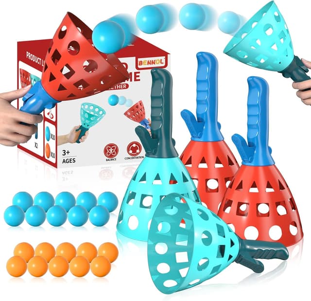 Imagen de Bennol Pop Pass Catch Game with 20 Balls en OfertitasTOP