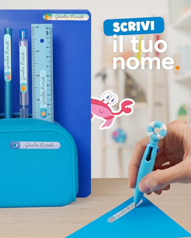 Detalle 2 de Etichette adesive scuola 0+ da 50x7 mm