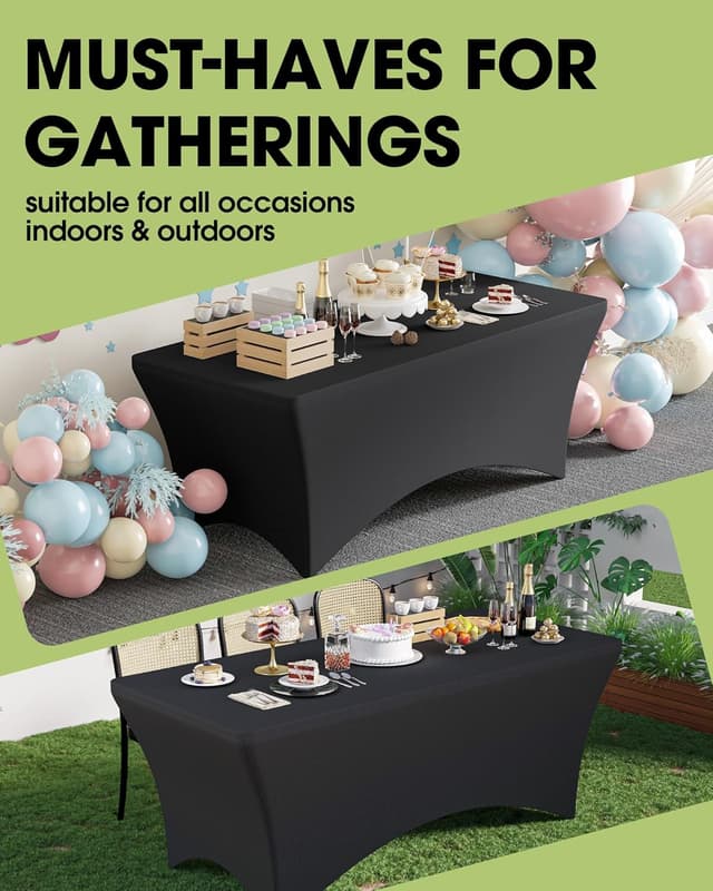 Thumbnail 5 de Pureegg Spandex Tablecloth 6ft Fitted