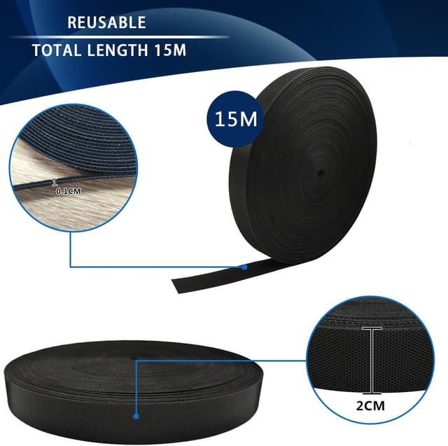 Thumbnail 6 de Klettband Kabelbinder 15 m, 20 mm breit