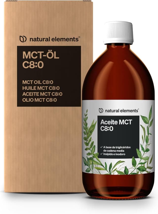 Thumbnail 1 de Aceite MCT C8 de Coco 500 ml – Vegano y Puro 🥥