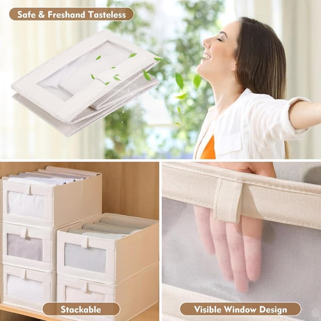 Detalle de Sosayet - Juego de 3 cajas de almacenaje tejidas