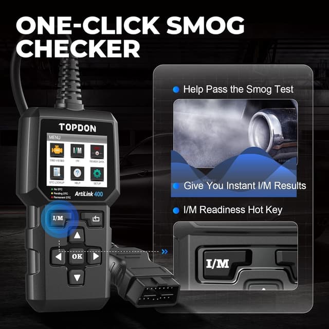 Detalle 2 de TOPDON AL400-E OBD2 Scanner for Engine Diagnostics