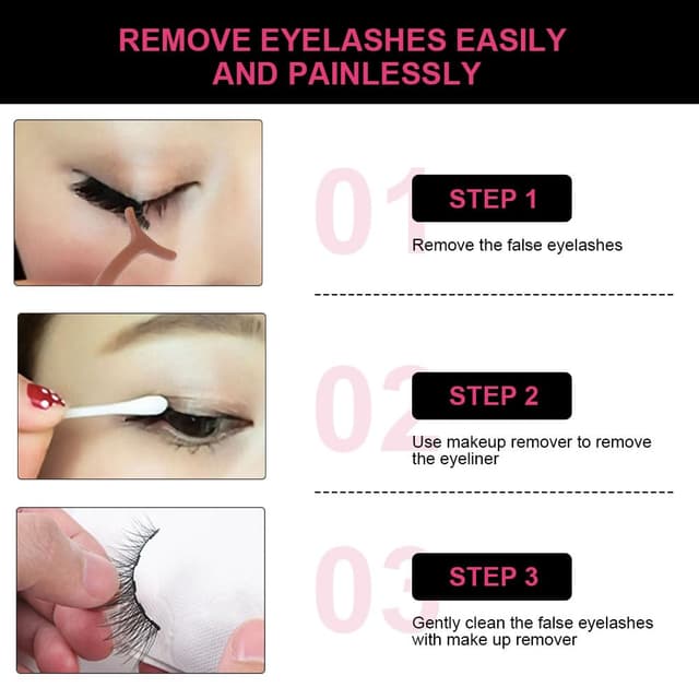 Detalle de LOPHE Magnetische Wimpern mit Eyeliner & Wimpernclip – 10 Paare 3D Lashes Set