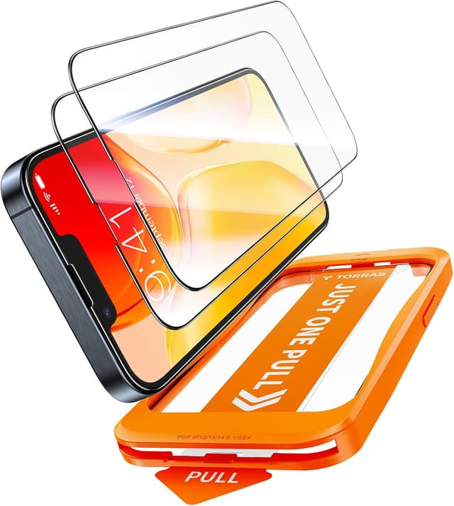 Detalle de TORRAS iPhone 16e Panzerglas 9H Schutzfolie – 2er-Pack