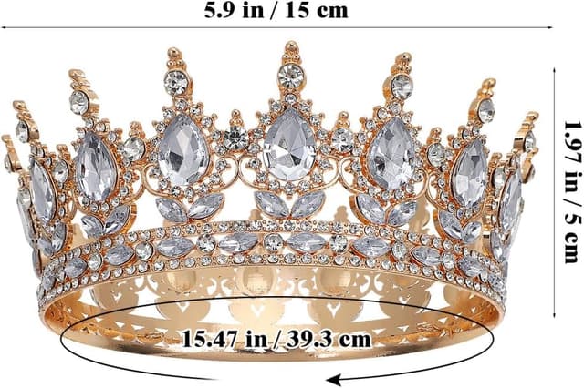 Detalle 2 de Hemobllo Tiara Königin mit 5 cm Höhe