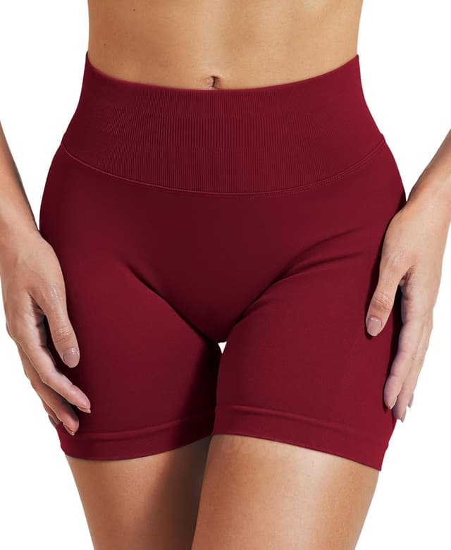 Detalle de VOYJOY Women Impact Scrunch Booty Biker Shorts 4.5"