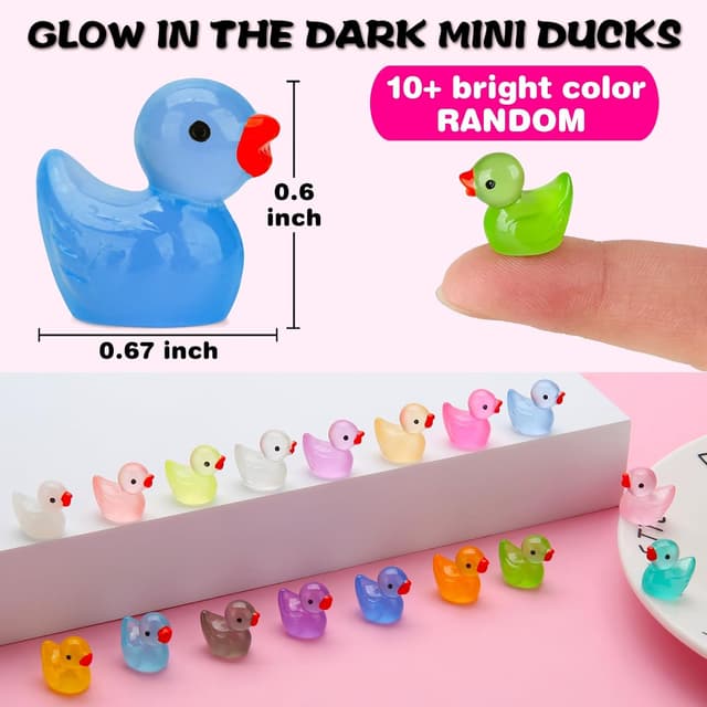 Thumbnail 1 de GWAHSA 240pcs Luminous Mini Ducks 🦆