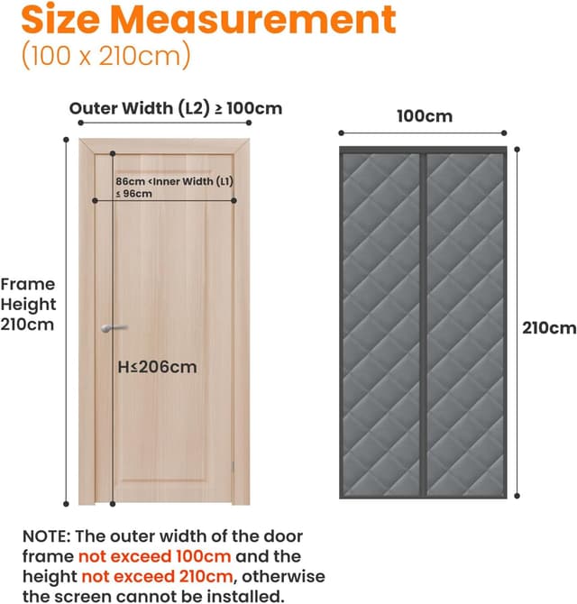 Thumbnail 1 de MYCARBON Rideau magnétique 100x210cm