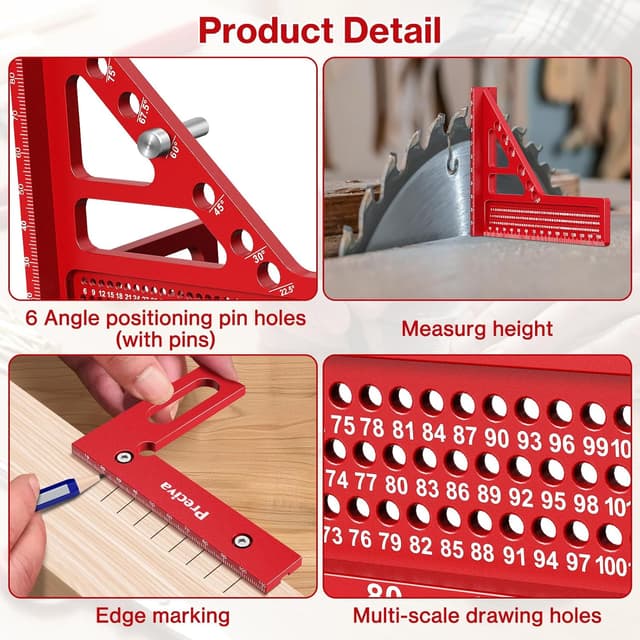 Detalle 2 de Preciva 3D-Mehrwinkel-Winkelmesser ±0,2 mm