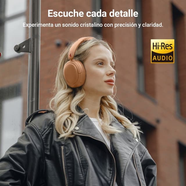 Detalle 2 de Edifier V80 Auriculares híbridos con ANC marrón