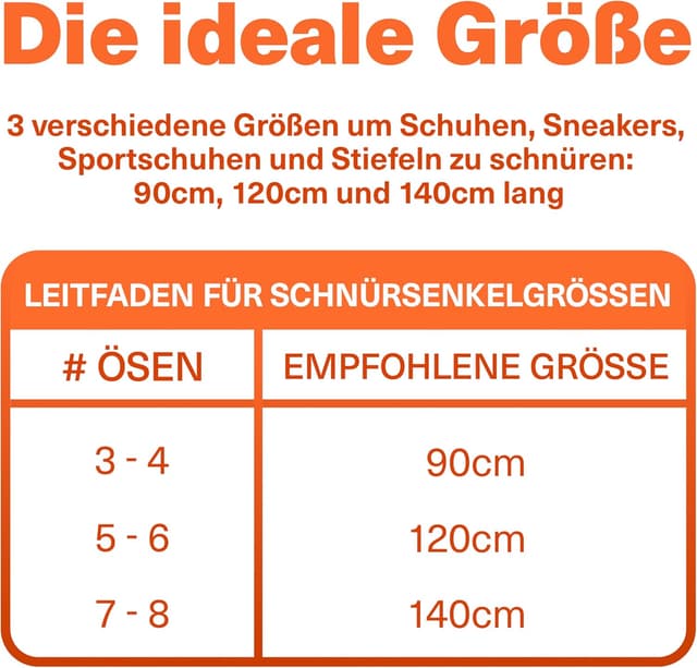 Thumbnail 5 de TBOC Schnürsenkel Rund Schuhbänder 90–140 cm