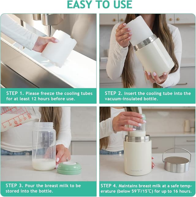 Thumbnail 6 de KEKHEALTH 325ml (11oz) Portable Breast Milk Cooler – keeps breast milk cold for up to 16 hours