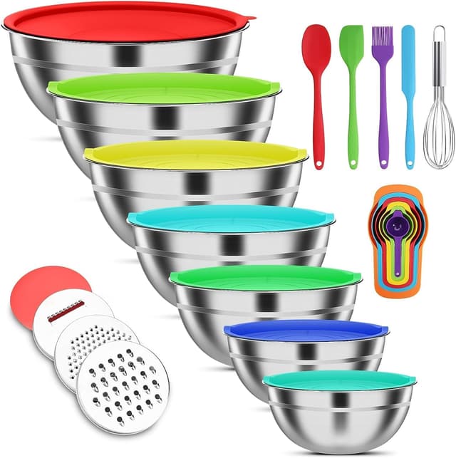 Imagen de ENVTEK Mixing Bowls 7-Piece 4.5QT 🥣 en OfertitasTOP