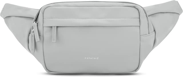 Detalle de Expatrié sac banane femme Justine gris en simili cuir PU