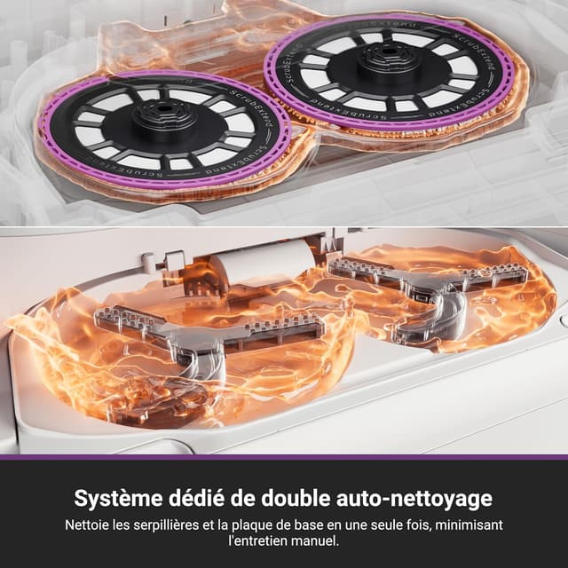 Thumbnail 6 de EUREKA J15 Max Ultra – Robot aspirateur laveur avec station autonettoyante, serpillière chauffée et brosse latérale extensible