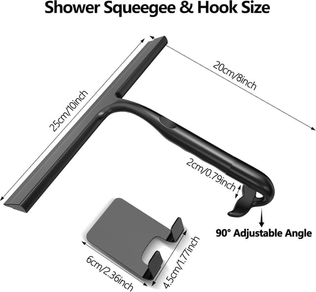 Detalle de OGGRXOR 25cm shower squeegee for glass