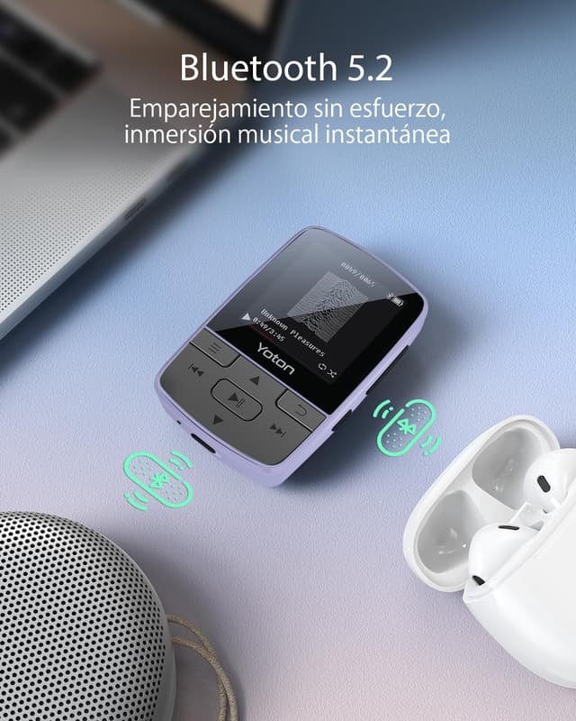 Thumbnail 5 de YOTON Reproductor MP3 64 GB morado