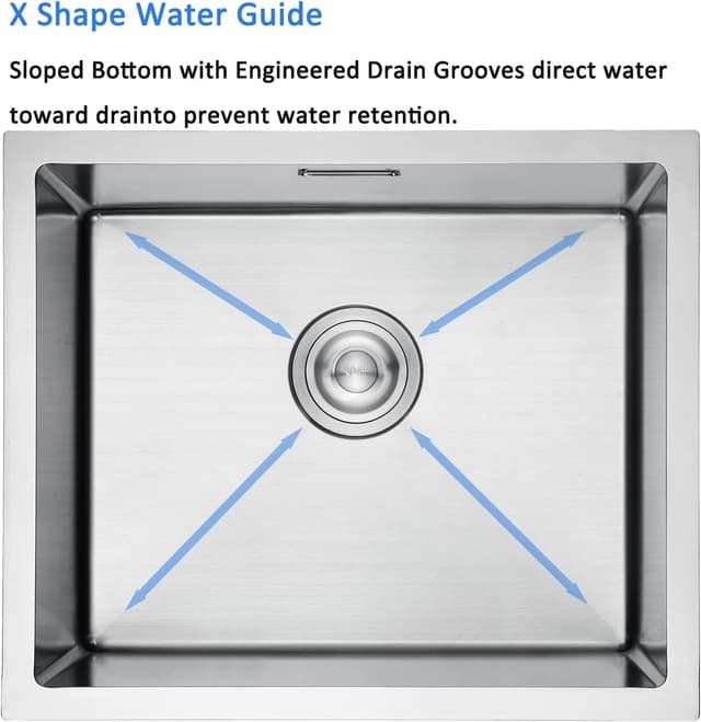 Thumbnail 5 de BoomHoze 304 Stainless Steel Sink 50x45cm