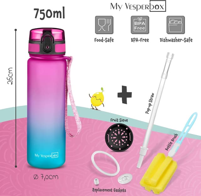 Detalle 2 de My Vesperbox Kinder Trinkflasche 750 ml