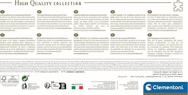 Detalle 2 de Clementoni Compact 1000 pièces Panorama – Préparation pour Noël