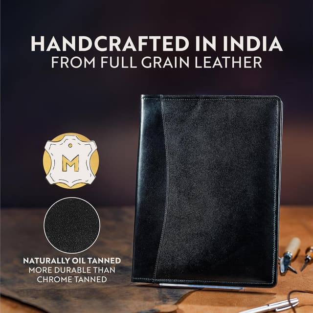 Detalle de Cover in similpelle Resume cartella porta documenti Dark Brown